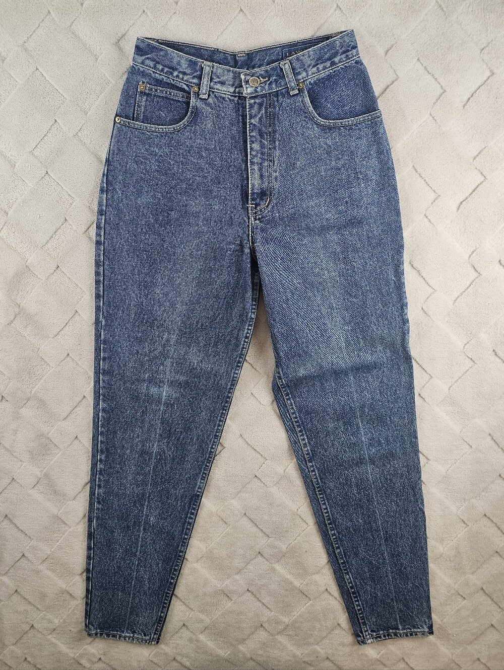 Vintage Lawman Western Jeans Junior Size 9 Stone Wash High Waist Cowgirl